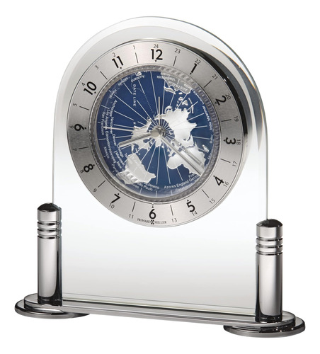 Howard Miller Ponderay Reloj De Mesa Con Alarma - Cristal Ac