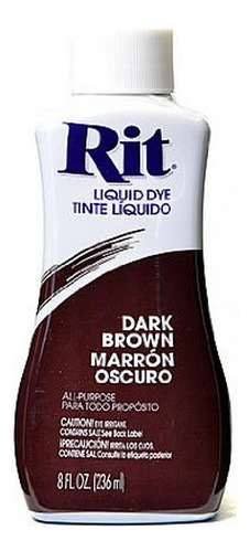 Tinte Para Tela - Rit Dyes Líquido Marrón Oscuro 8 Oz. Botel