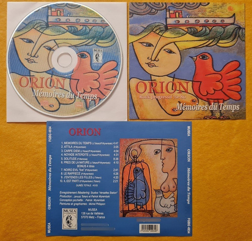 Orion - Memoires Du Temps ( Rock Progresivo, Con Bonus) 
