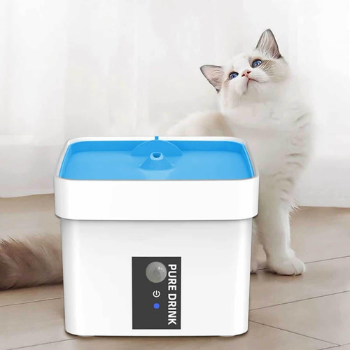 Bebedouro Fonte Água Sensor Automático 1,5 Litros Pet Gato