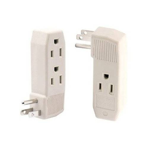 Adaptador Triple Tipo Y Blanco Troen