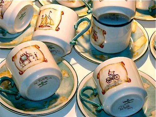 Tazas De Té Verbano Pintadas A Mano