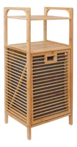 Comprar Mu:4life Cesto Lavandería Ropa De Bambú Con Cesto Y Estante Color Natural Cesto De Ropa Bambu
