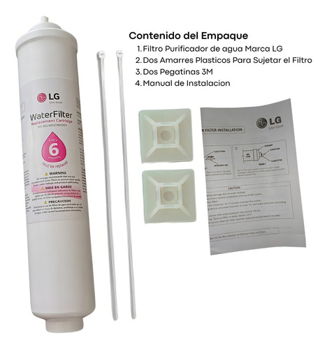 Filtro Agua Nevera LG Adq73693903
