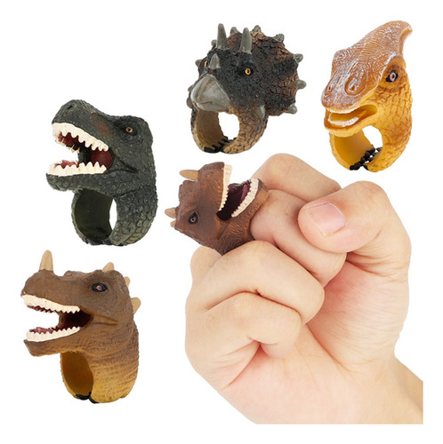 Anillo De Dinosaurio Con Forma De Animal De Dibujos Animados