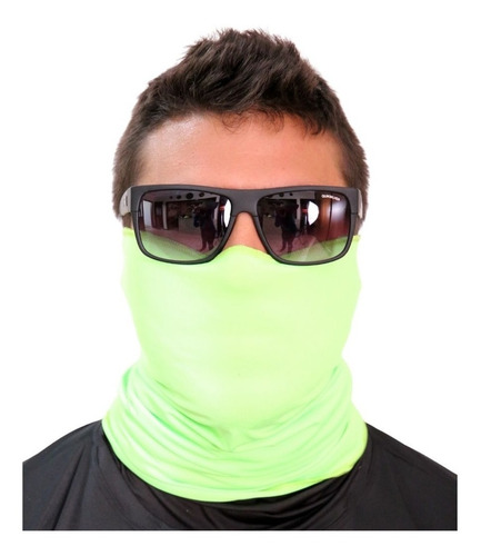 Imagem 3 de 4 de Buff Bandana Pesca Ciclismo Proteção Uv50 Cor Amarelo Neon