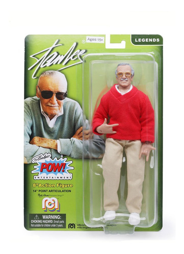 Stan Lee Figura De Colección Legends Pow! Enterteaiment Mego