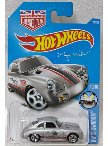 Hot Wheels Porsche 356 Urban Outlaw Prata - Escala 1/64