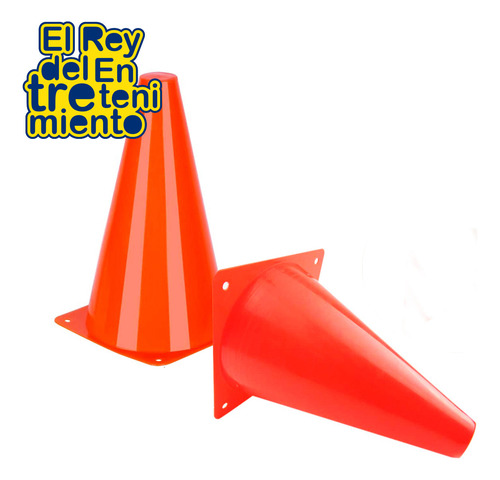 Imagen 2 de 4 de Set X15 Conos Rígidos 23cm Rollers Fútbol Entrenamien El Rey