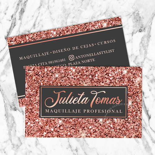 Tarjeta De Presentación Maquillaje Y Estética, 100 Unid | Cuotas sin interés Tarjeta De Presentación Maquillaje Y Estética, 100 Unid | Cuotas sin interés