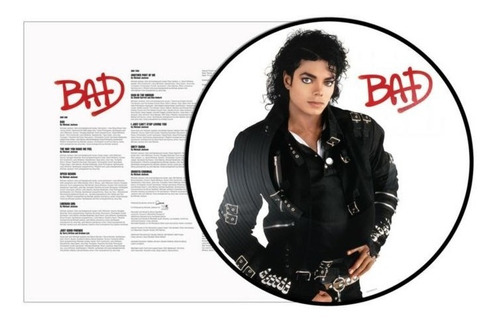 Vinilo Michael Jackson -bad (picture Disc Vinyl Lp )