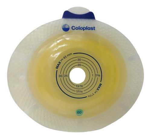 Placa De Colostomia Convexa 60mm Recorte 15-43mm Sensura C/5
