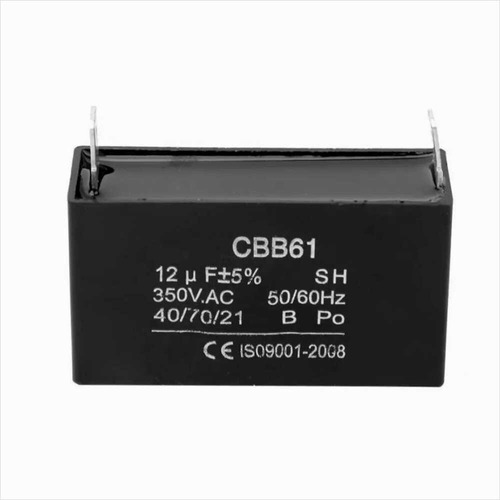 Condensador Cbb61 12uf, 350vac, Para Motores Ac Monofásicos