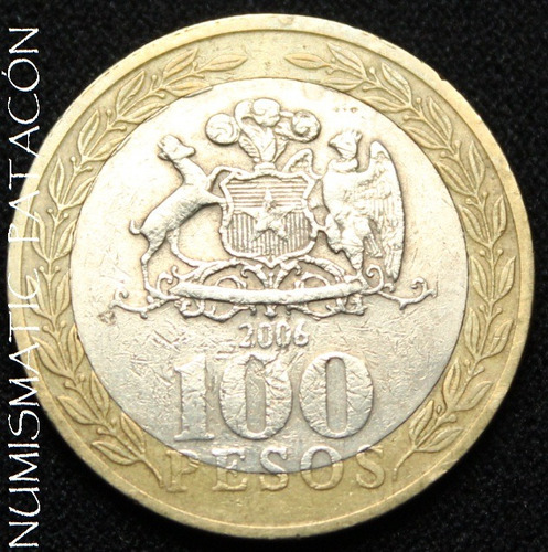 Moneda Chile 100 Pesos 2006 - Mapuche - Catalogo # 236