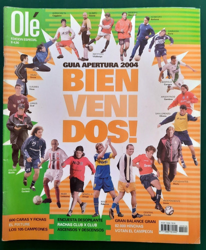 Revista Guia Olé Campeonato Apertura 2004 River Boca
