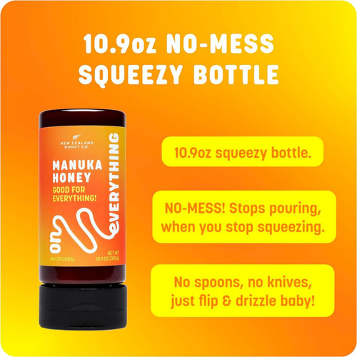 Miel De Manuka Pura New Zealand Honey Co. 308 G Squeezy