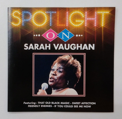 Cd Sarah Vaughan Spotlight On Sarah Vaughan Importado