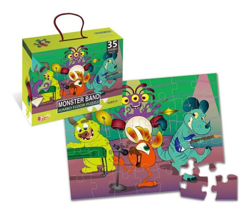 Rompecabezas Infantil Monster Band 35 Pzs Cresko