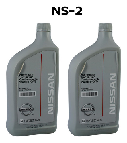 Kit 2l Aceite Transmisión Cvt Nissan Note 2014