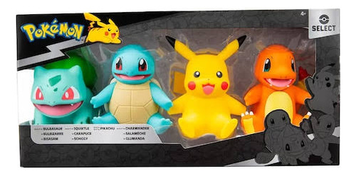 Pokemon Select Picachu, Charmander, Squirtle, Bulbasaur.