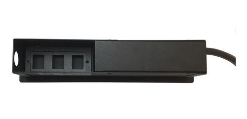 Regua De Tomada Slim-303b Para Embutir Em Mesas Completa