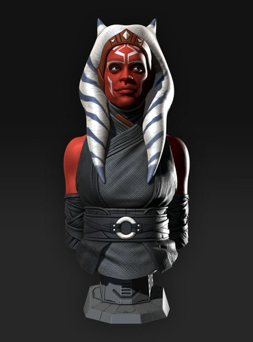 Archivo Stl Impresión 3d - Star Wars Ahsoka Tano Bust - East