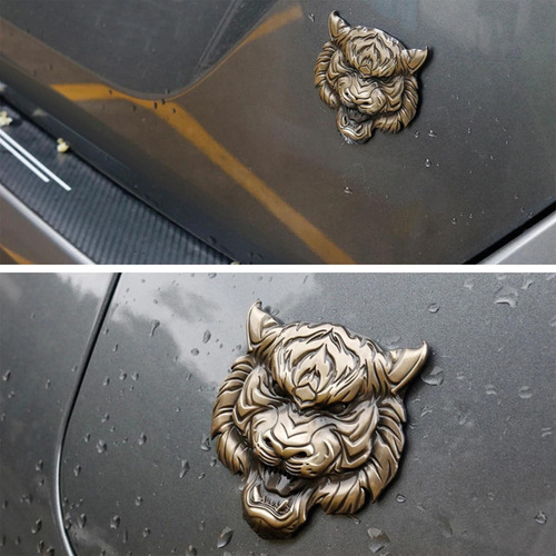Z Calcomanía Autoadhesiva De Cabeza De Tigre, Autoadhesiva