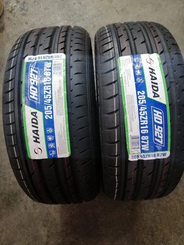 Dos Llantas 205/45/r16 87x Xl Haida Hd927 100%nueva