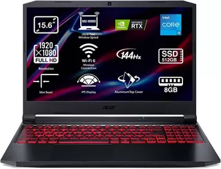 Laptop Acer Nitro 5 Intel I7 8gb Ram 512gb Ssd Rtx 3050 4gb