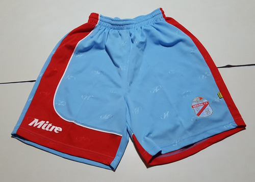 Pantalón Short De Arsenal Marca Mitre Celeste Y Rojo T. S