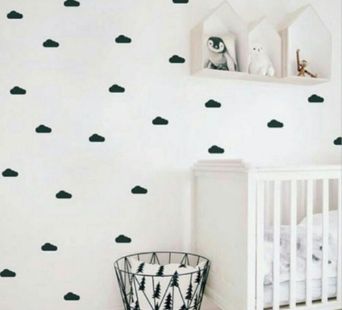 Imagem 2 de 7 de Adesivos Decorativos, Nuvens 10x5cm 100 Unidades Nuvem