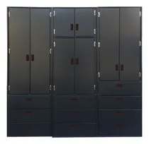 Comprar Juego De Roperos Job, 3 Módulos Chocolate | Muebles Marrón