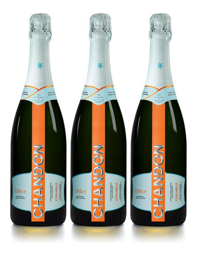 Chandon Delice Champagne 750ml Espumante X3 Fullescabio