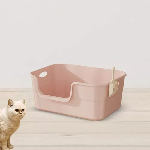 Caja De Arena Gruesa Extra Grande Semicerrada Para Gatos