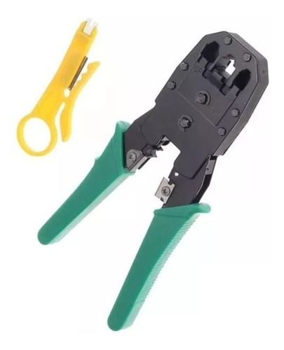 Imagen 4 de 7 de Pinza Ponchadora Conector De Red Rj45 Rj11 Rj9 + Pela Cable