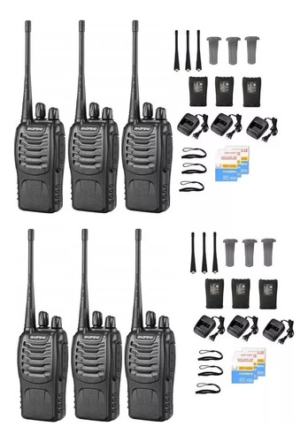 Radio Walkie Talkie Baofeng Bf-888s Uhf X6 Unidades