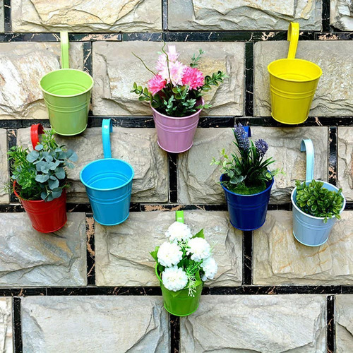 Y Macetas Colgantes Soportes 10 Colores Gancho Desmontable