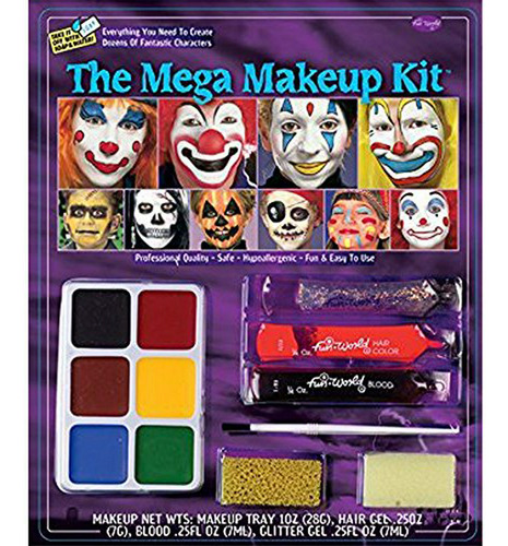 Kit De Maquillaje De Halloween  Mega - 60 Piezas