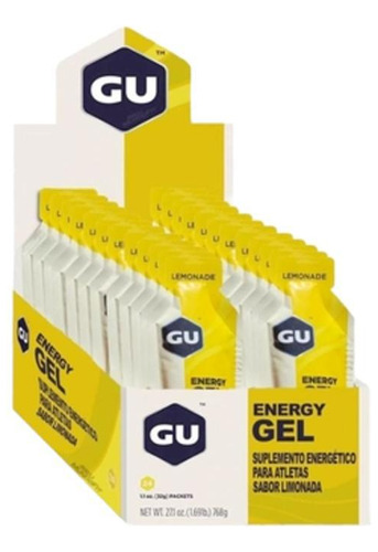 Caixa Com 24 Unidade Gu Energy Gel Limonada