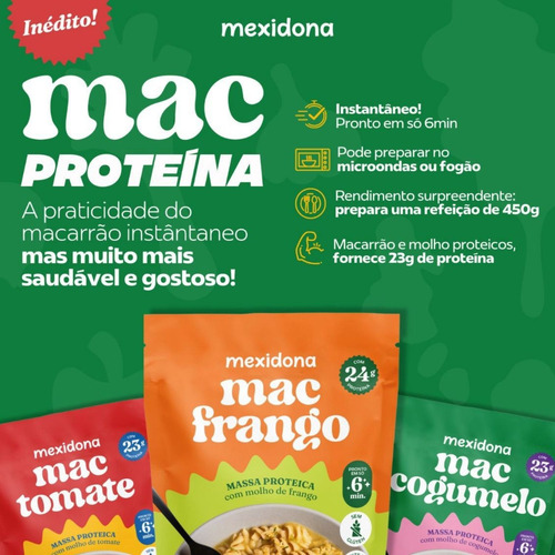 Mac Tomate Massa Proteica Com Molho De Tomate Mexidona 100g