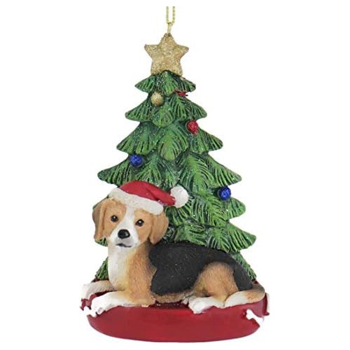 Adorno De Beagle Árbol De Navidad Personalizar, De Res...