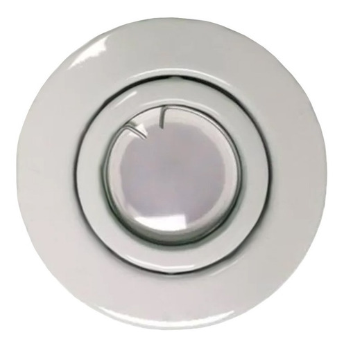 Spot Led 220 Embutir Redondo Blanco Con Lampara Dicroica 5w 