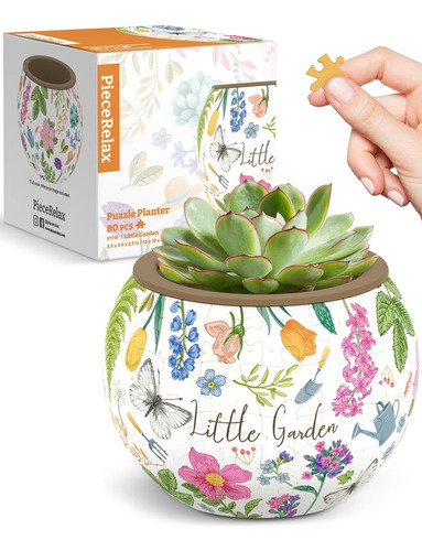 Rompecabezas 3d Maceta Mi Pequeño Jardin 80 Piezas