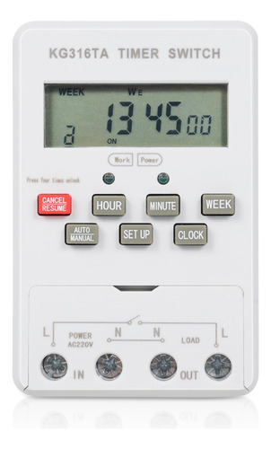 Interruptor Temporizador Kg316ta 220v Interruptor Temporizad
