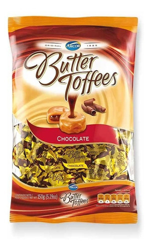 Butter Toffees Caramelos Rellenos Con Chocolate X 150 Gr