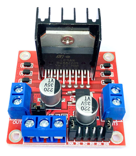 Driver Ponte H 2 Canais L298n Motor Dc Ou Passo Para Arduino