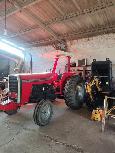 Trator Massei Ferguson 265 Eixo Alto, Com Roçadeira Tatu