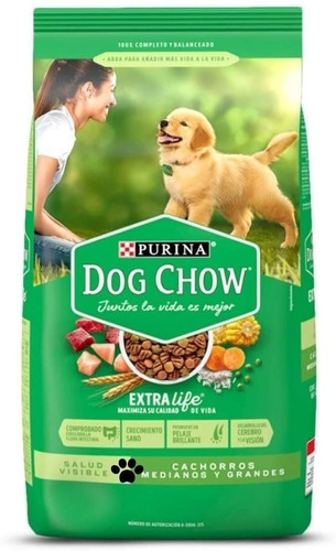 Dog Chow Cachorro Razas Mediana Y Grande 20 Kg