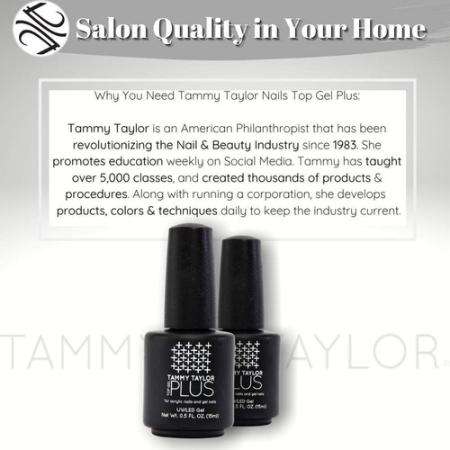 Tammy Taylor Top Gel Plus Para Uñas Acrilicas Y Gel