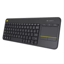 Comprar Logitech K400 Plus, Teclado Inalámbrico Touch, Pc Android Tv Color Del Teclado Negro Idioma Español